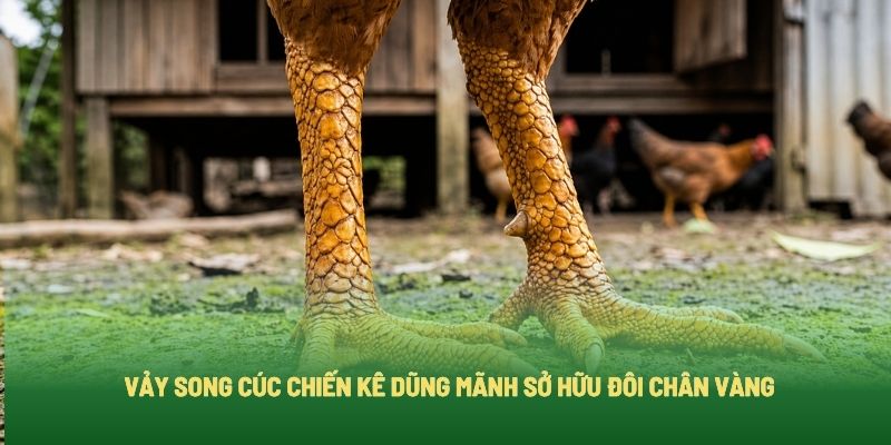 Vảy Song Cúc Chiến Kê Dũng Mãnh Sở Hữu Đôi Chân Vàng